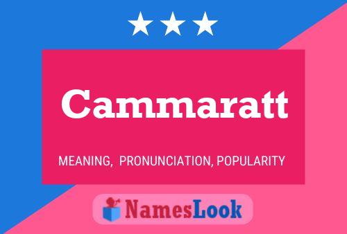 Cammaratt Namensposter