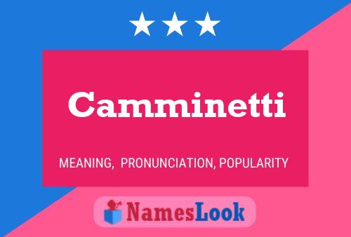 Camminetti Namensposter