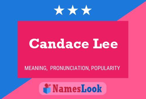 Candace Lee Namensposter