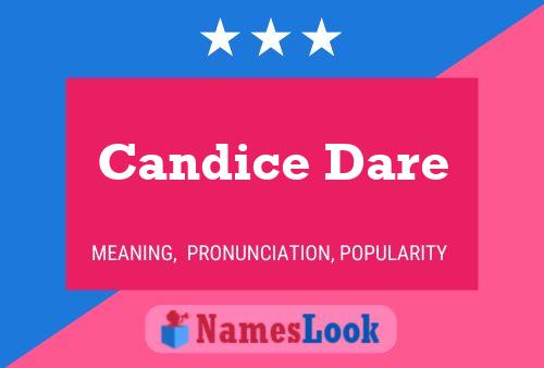 Candice Dare Namensposter