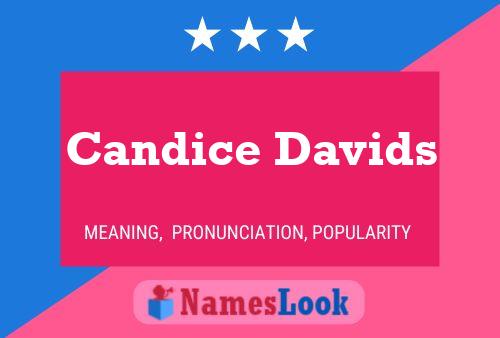 Candice Davids Namensposter