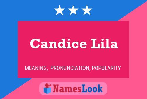 Candice Lila Namensposter