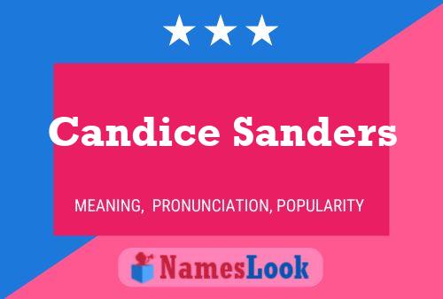 Candice Sanders Namensposter