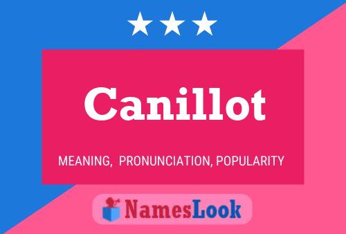 Canillot Namensposter