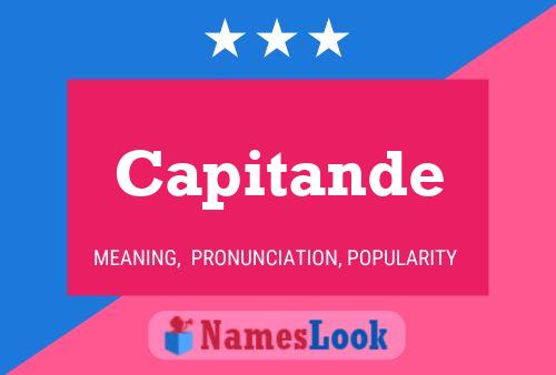 Capitande Namensposter