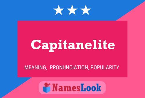 Capitanelite Namensposter