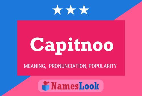 Capitnoo Namensposter