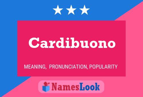 Cardibuono Namensposter