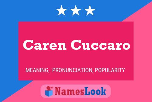 Caren Cuccaro Namensposter