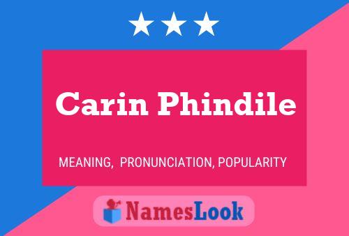 Carin Phindile Namensposter