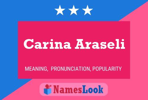 Carina Araseli Namensposter