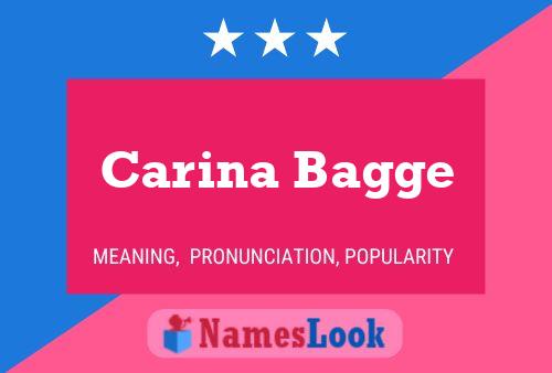 Carina Bagge Namensposter