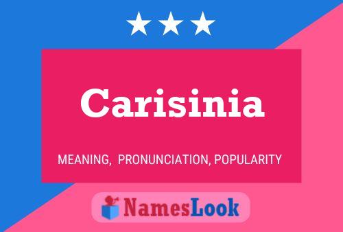 Carisinia Namensposter