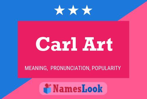 Carl Art Namensposter