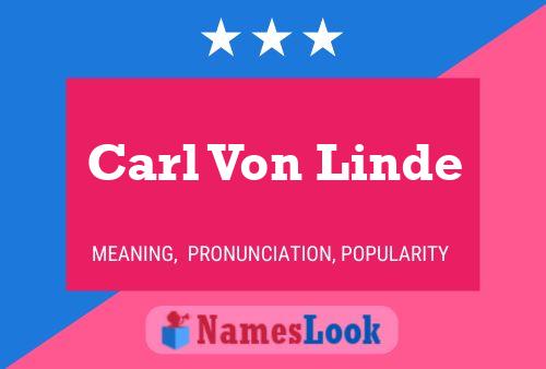 Carl Von Linde Namensposter