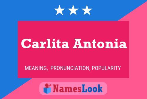 Carlita Antonia Namensposter