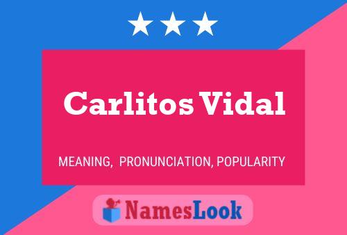 Carlitos Vidal Namensposter