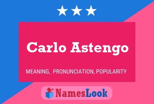 Carlo Astengo Namensposter