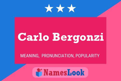 Carlo Bergonzi Namensposter