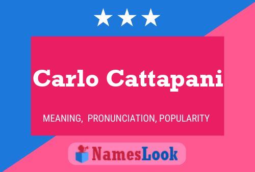 Carlo Cattapani Namensposter