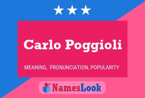 Carlo Poggioli Namensposter