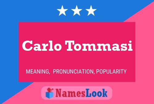 Carlo Tommasi Namensposter