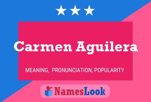 Carmen Aguilera Namensposter