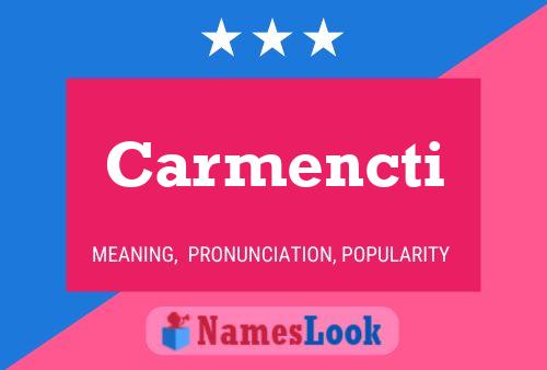 Carmencti Namensposter