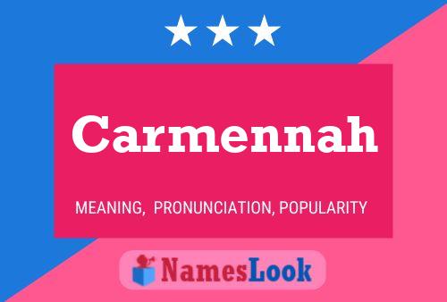 Carmennah Namensposter