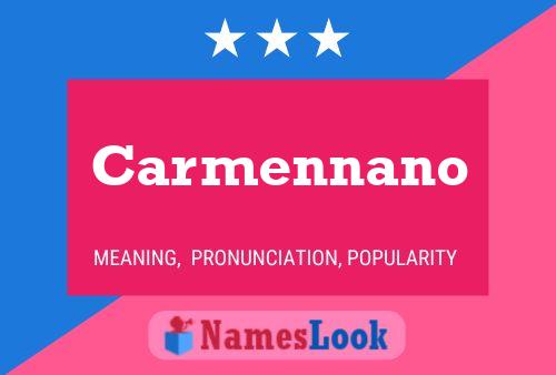 Carmennano Namensposter