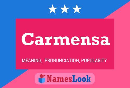 Carmensa Namensposter