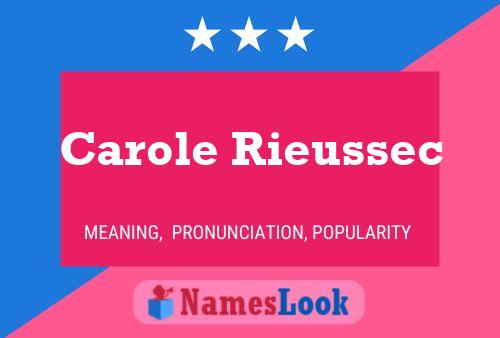 Carole Rieussec Namensposter