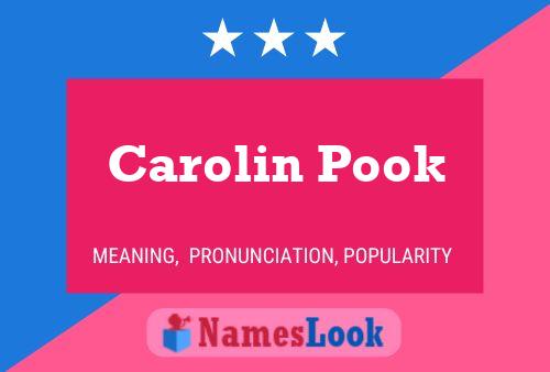 Carolin Pook Namensposter