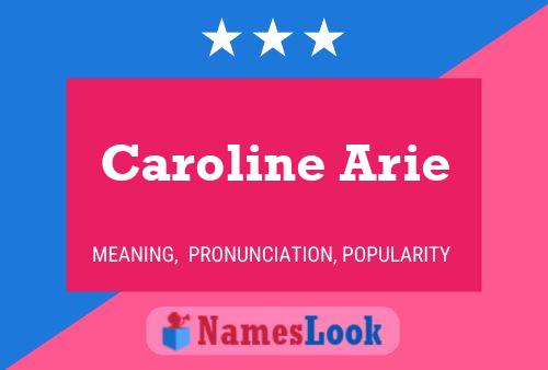 Caroline Arie Namensposter