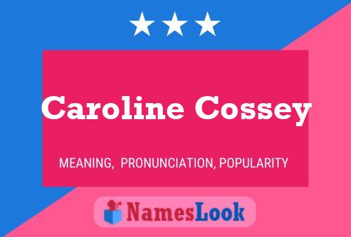 Caroline Cossey Namensposter