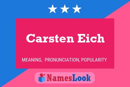 Carsten Eich Namensposter