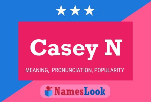 Casey N Namensposter