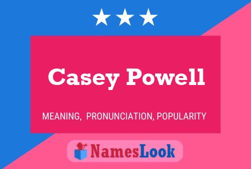 Casey Powell Namensposter