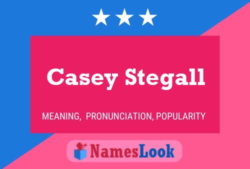 Casey Stegall Namensposter