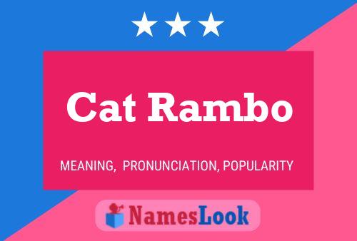 Cat Rambo Namensposter