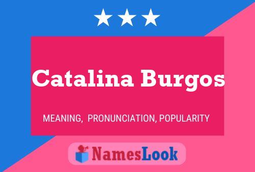 Catalina Burgos Namensposter