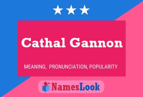 Cathal Gannon Namensposter