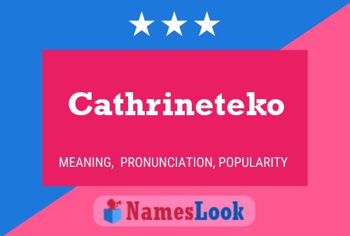 Cathrineteko Namensposter