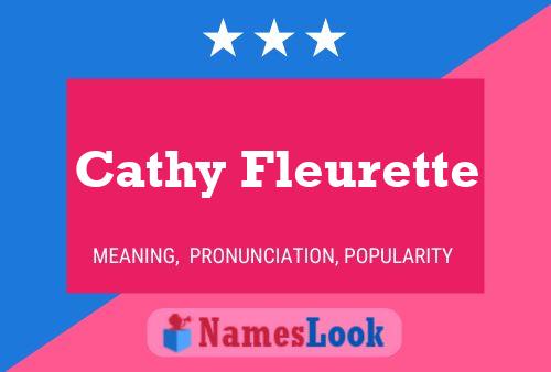 Cathy Fleurette Namensposter