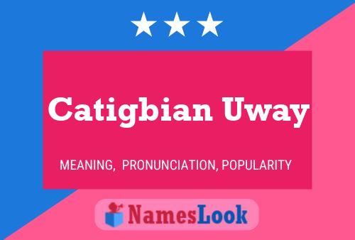 Catigbian Uway Namensposter