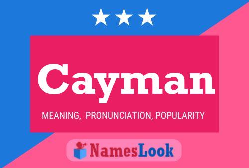 Cayman Namensposter