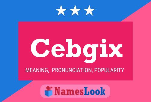 Cebgix Namensposter