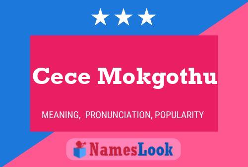 Cece Mokgothu Namensposter