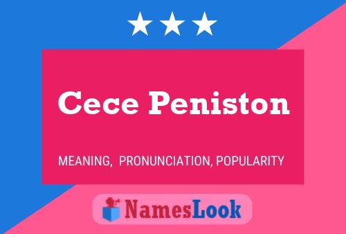 Cece Peniston Namensposter