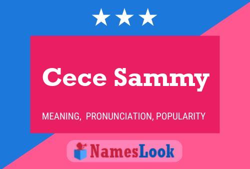 Cece Sammy Namensposter